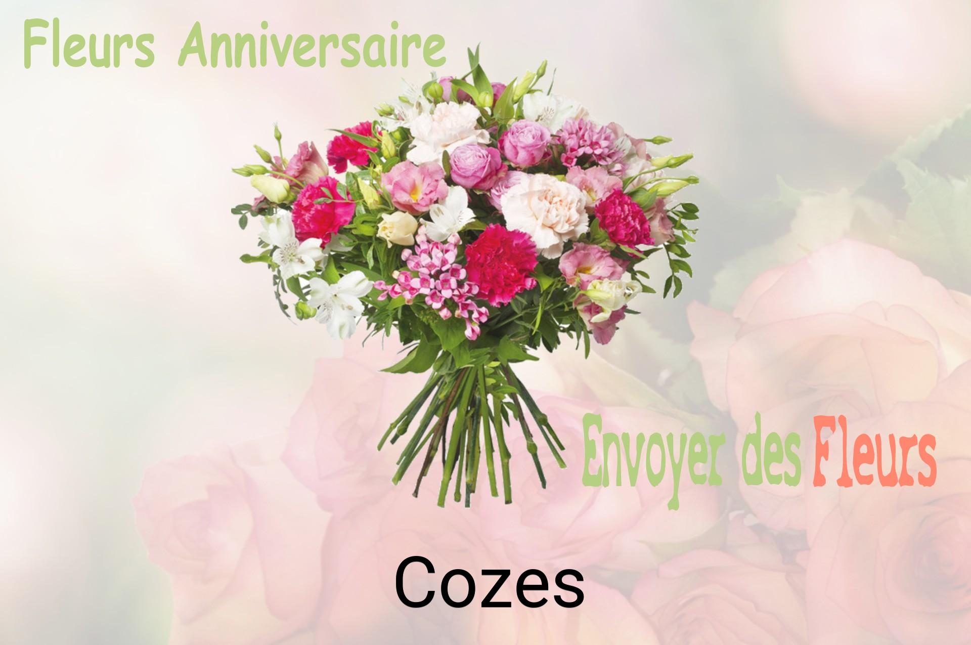 Bouquet de fleurs d’anniversaire livré à Cozes