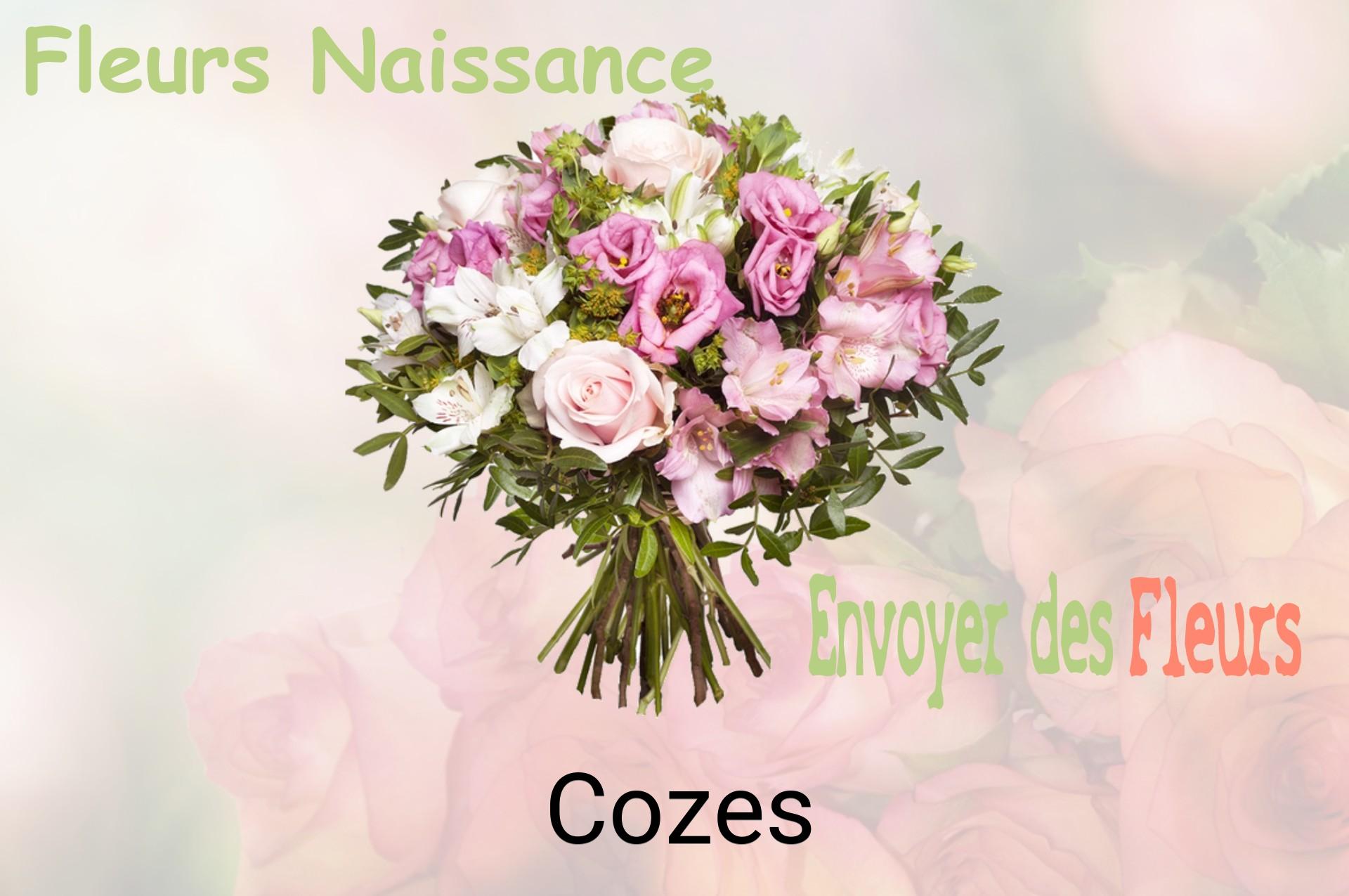 Bouquet de fleurs de naissance livré à Cozes